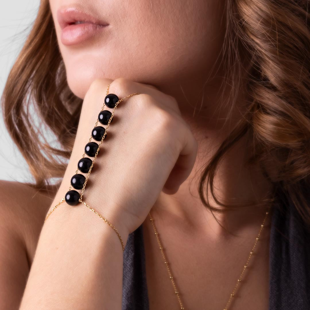 Black Tourmaline Chakra Bracelet