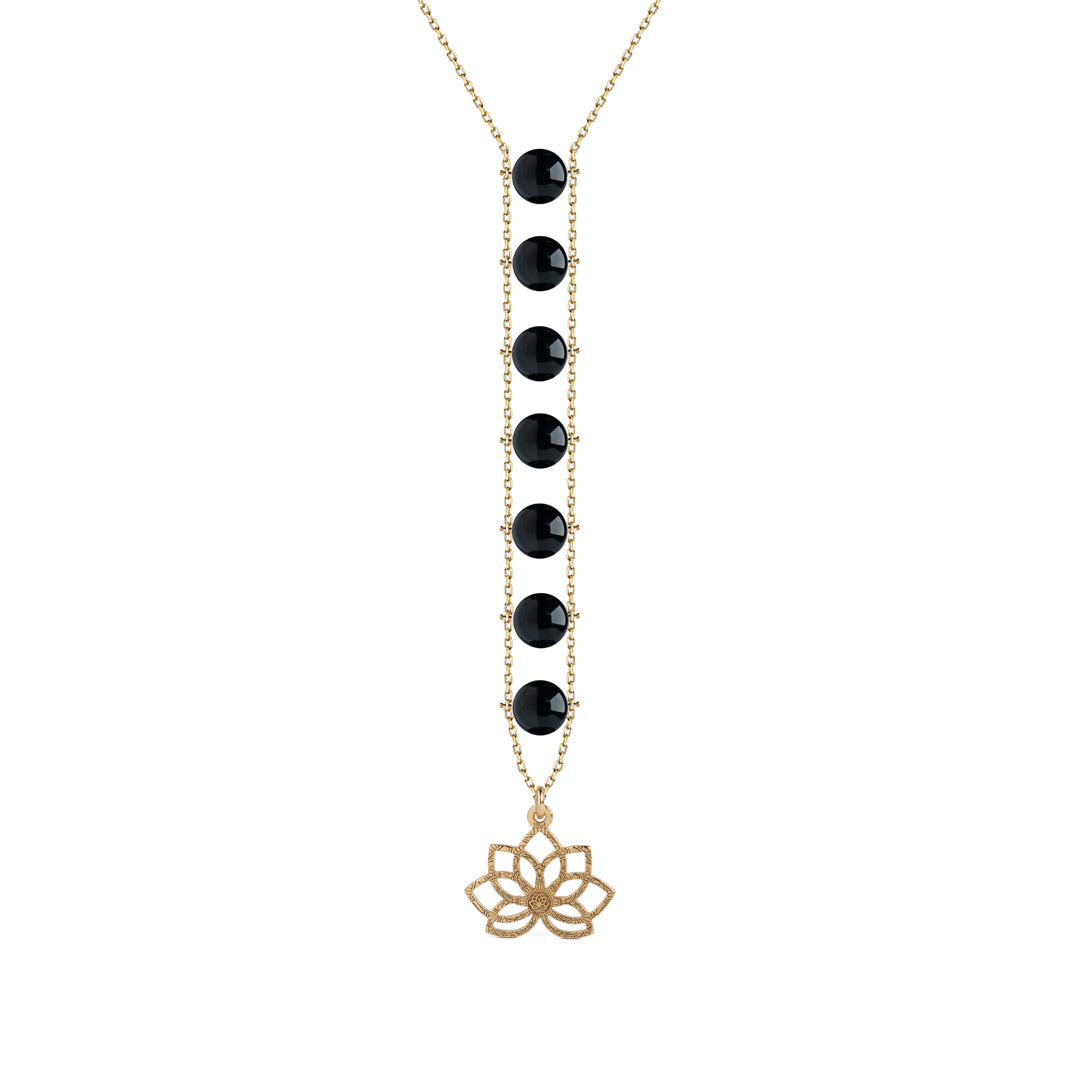 Black Tourmaline Chakra Necklace