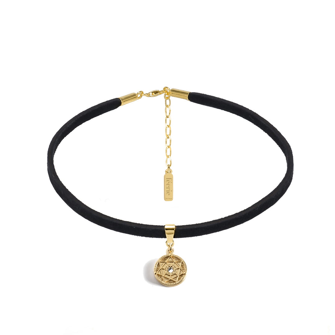 Talisman of the 7 Archangels Black Choker