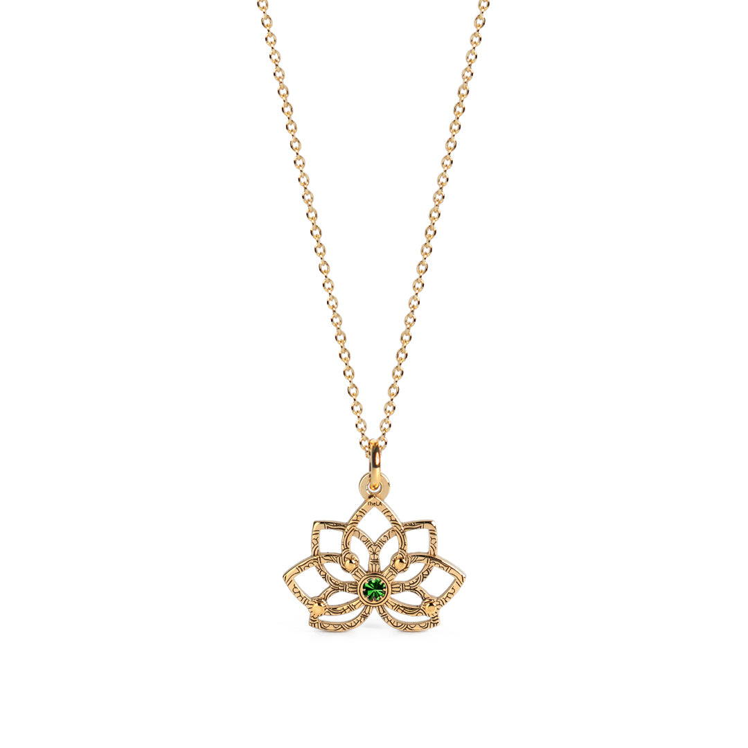 Lotus Stone Chakra Necklace
