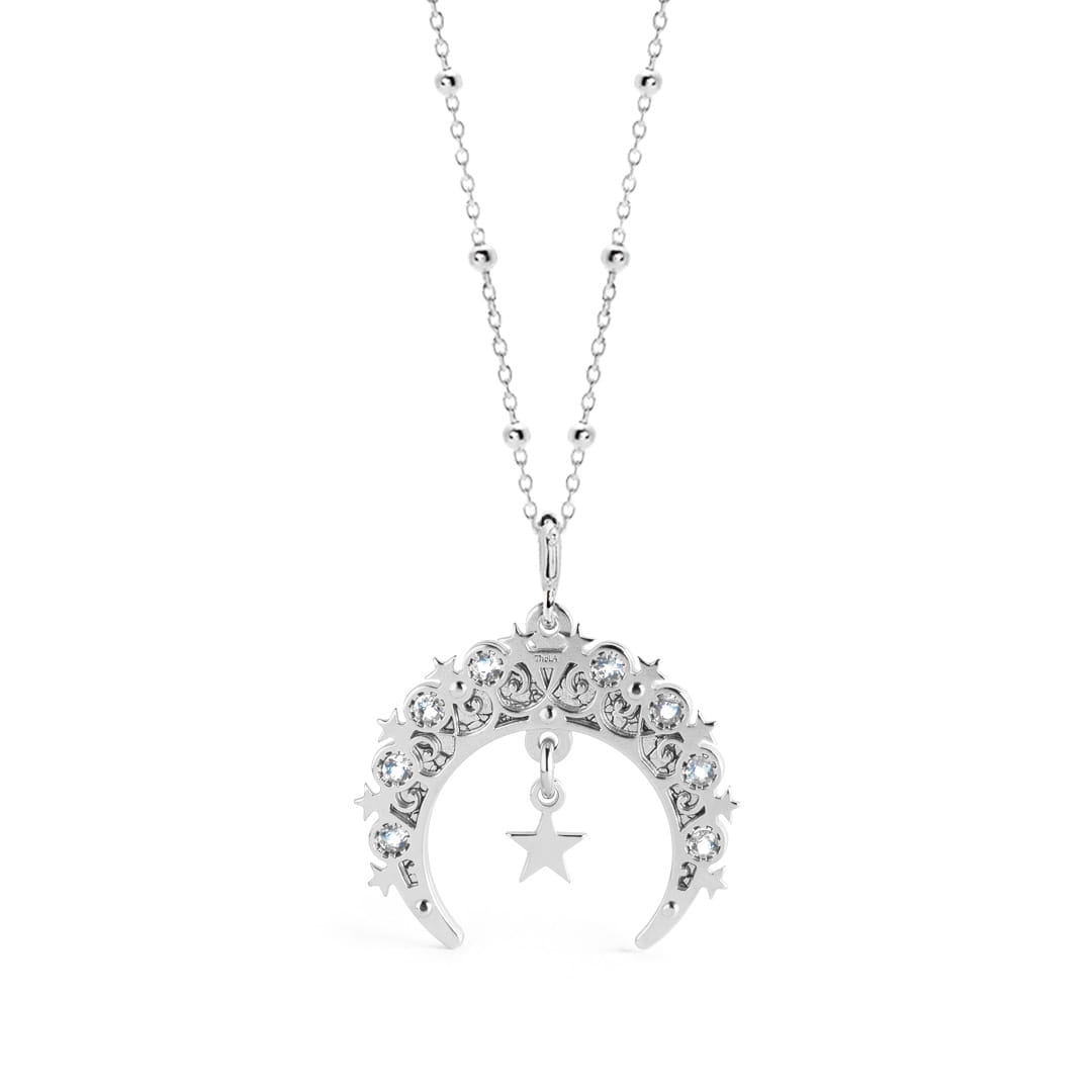 Moon Lunula Moonstone Necklace